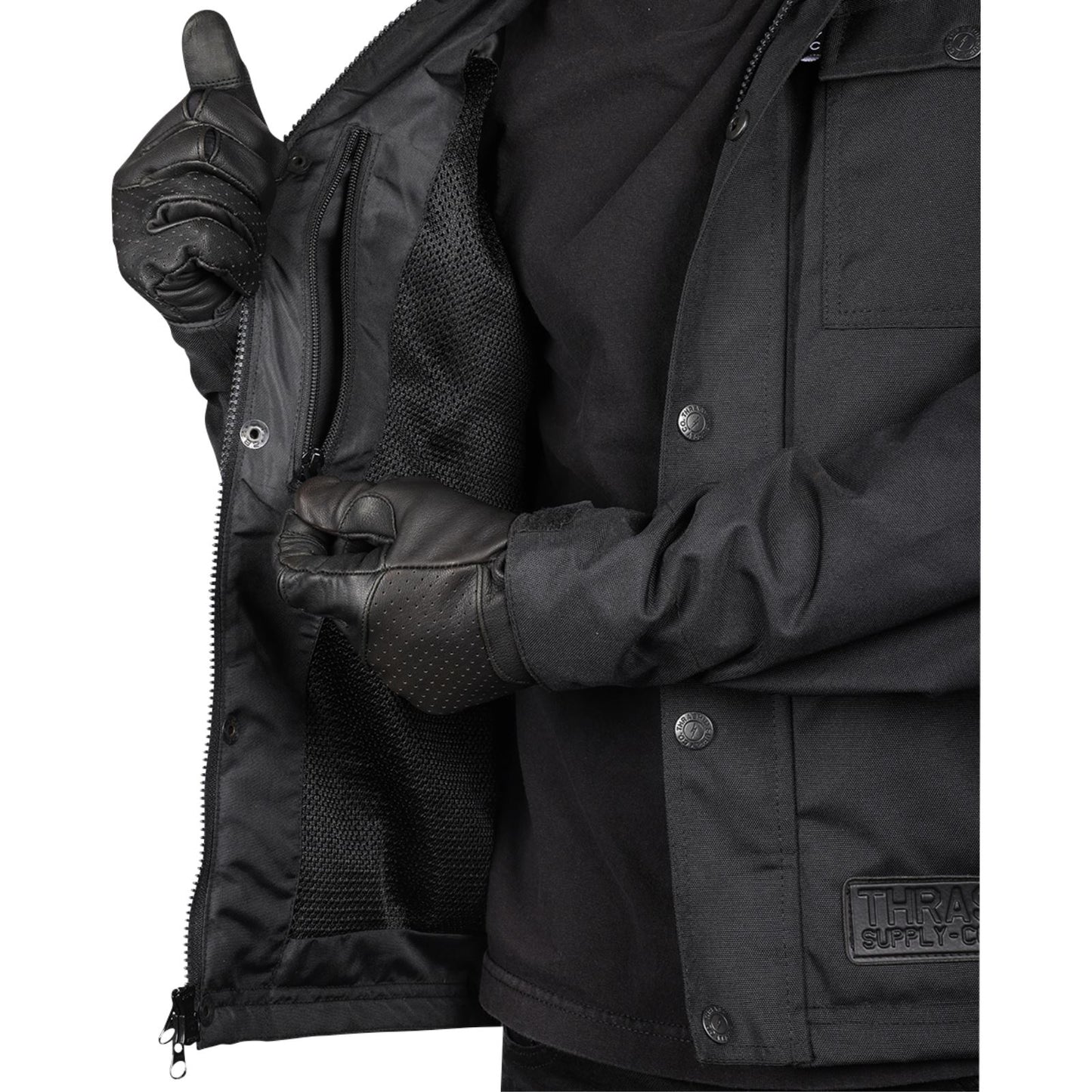 Thrashin Supply Company Atlas v2 Riding Jacket - Black_1149425