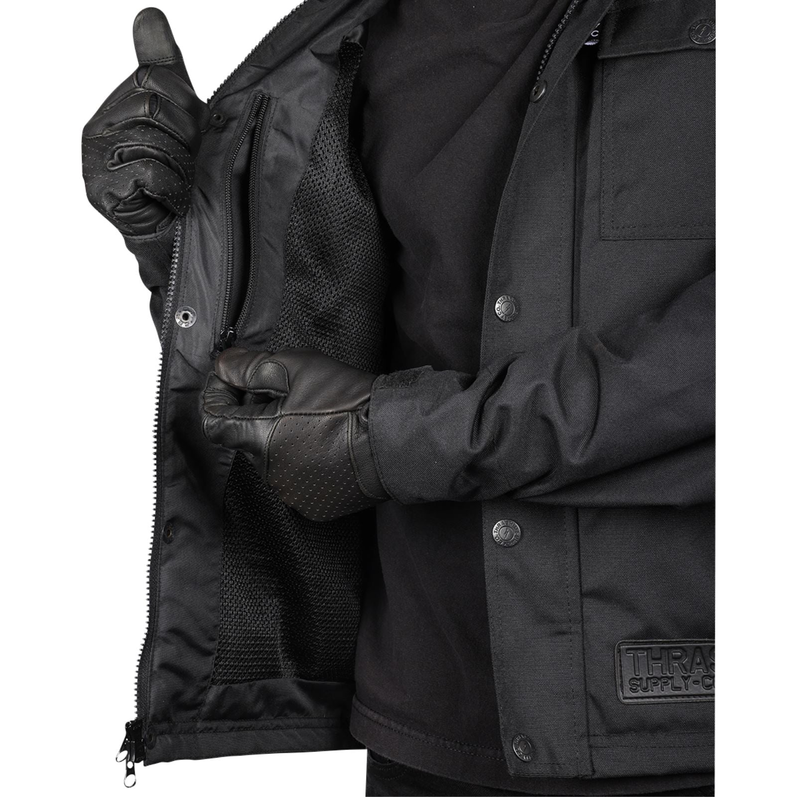 Thrashin Supply Company Atlas v2 Riding Jacket - Black_1149425