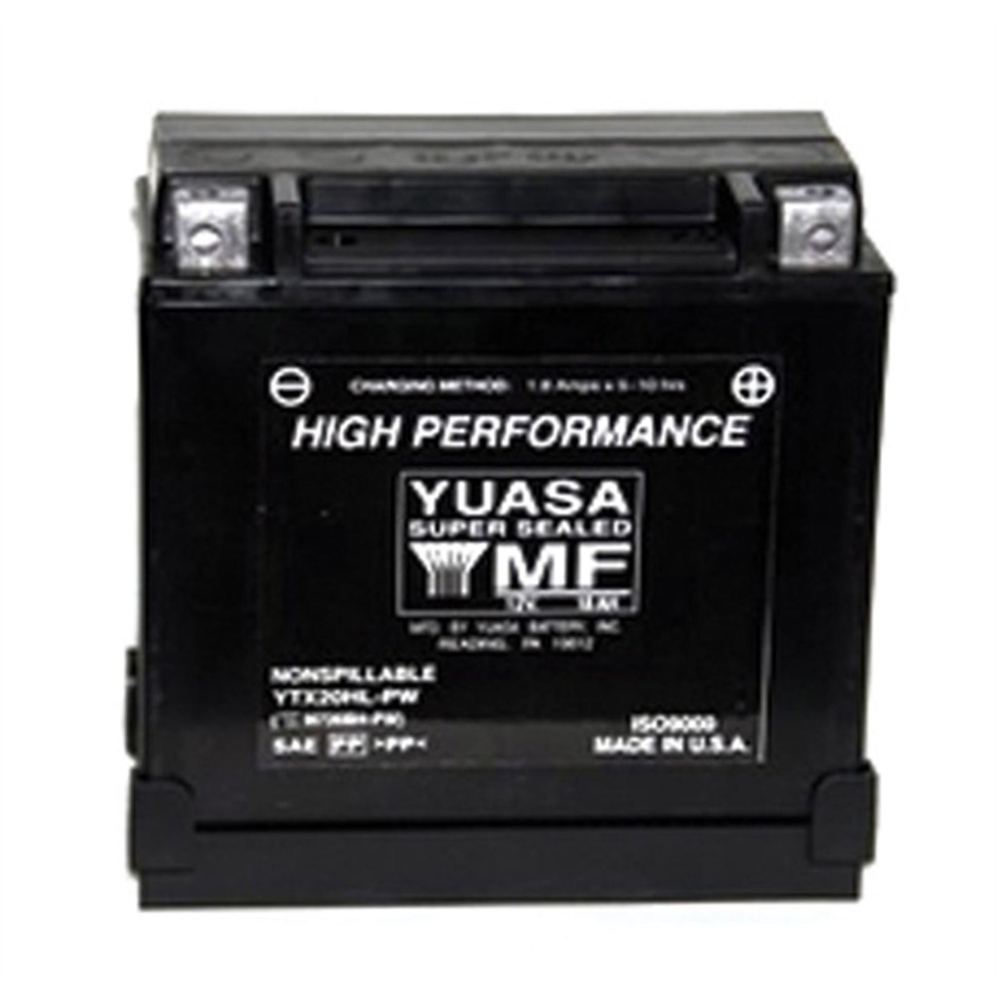 Yuasa Battery YTX20HL-PW Sealed Factory Activated YUAM720BH-PW_591013