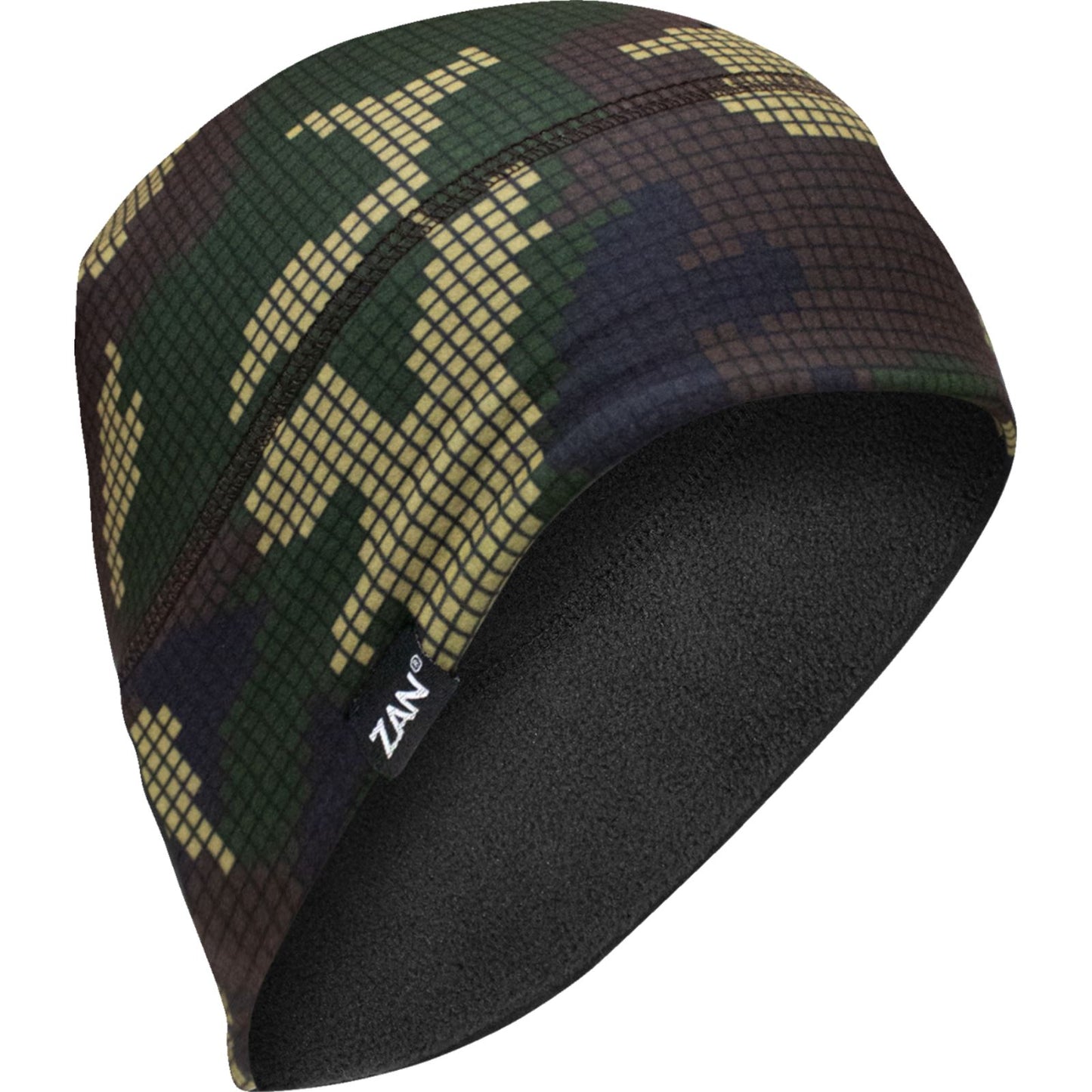 Zan SportFlex® Helmet Liner/Beanie - Microfleece Lined - Digi Woodland Camo [MPN: WHLF621]_1368509