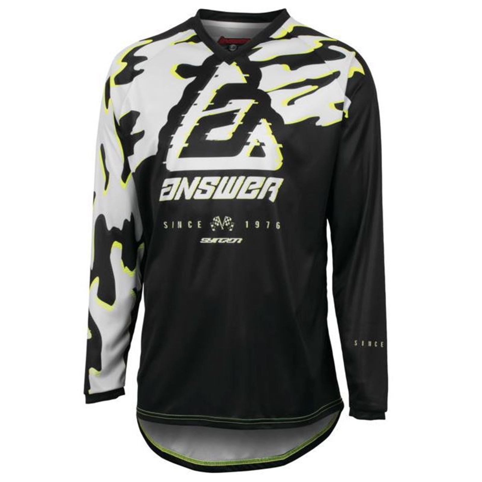 Answer Men's A23.5 Syncron Meltdown Jersey - Grey/Hyper Acid/Black_1153553