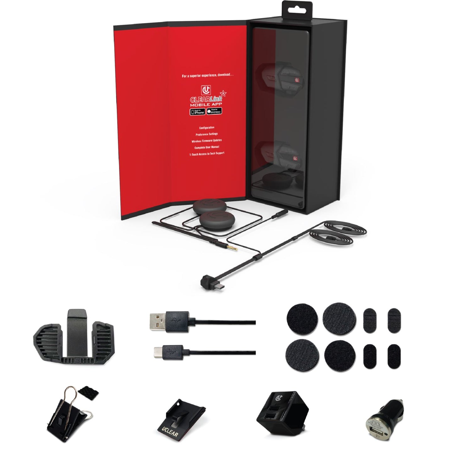 UClear MOTION HDX-V SINGLE KIT HELMET AUDIO SINGLE KIT 180512_1166980
