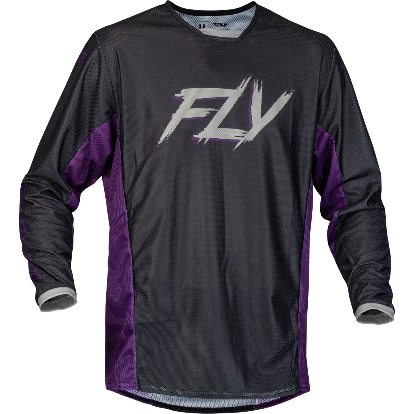 Fly Racing Kinetic Mesh Rave Jersey - Black/Purple/Silver - 2XL [MPN: 377-3102X]_1154087