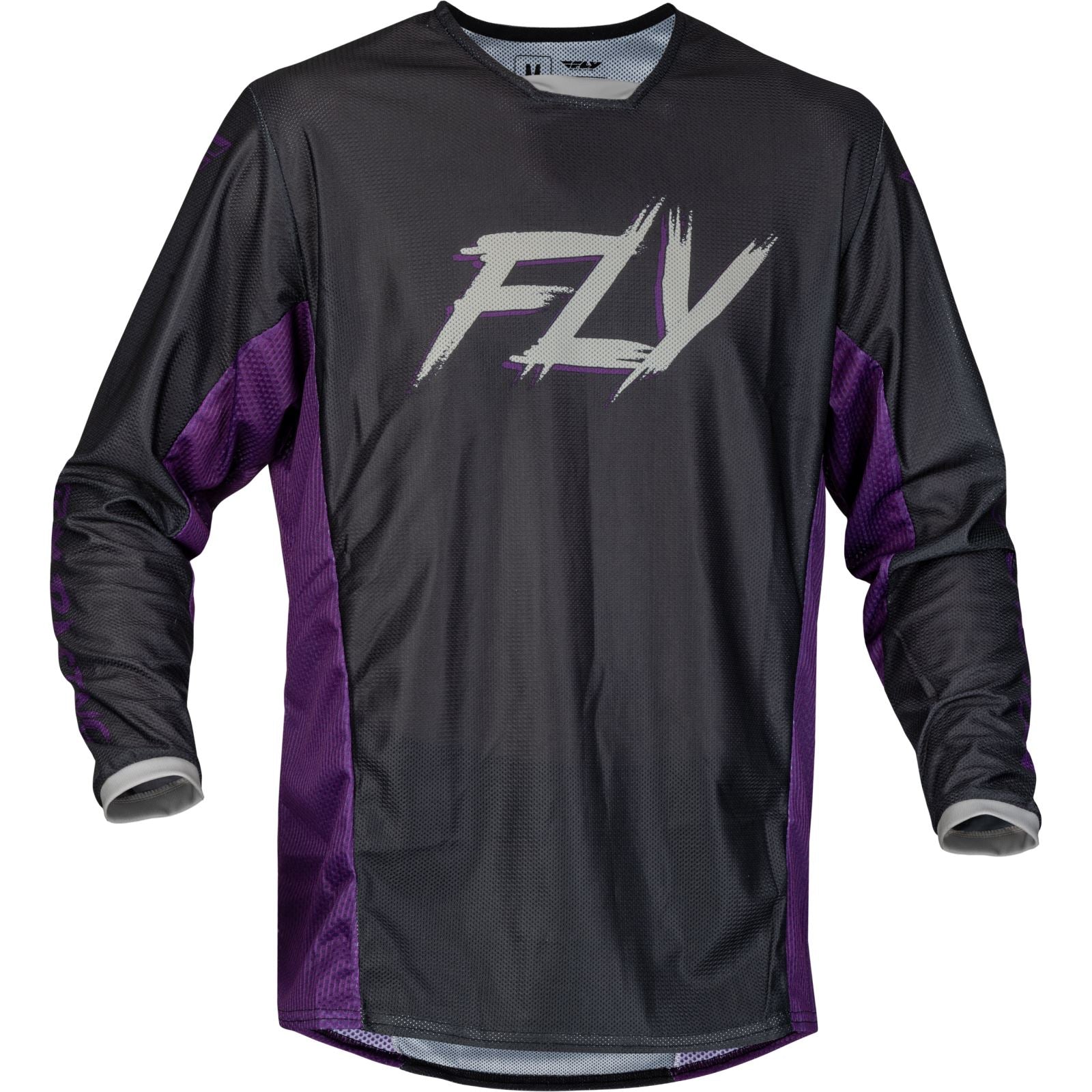 Fly Racing Kinetic Mesh Rave Jersey - Black/Purple/Silver - 2XL [MPN: 377-3102X]_1154087