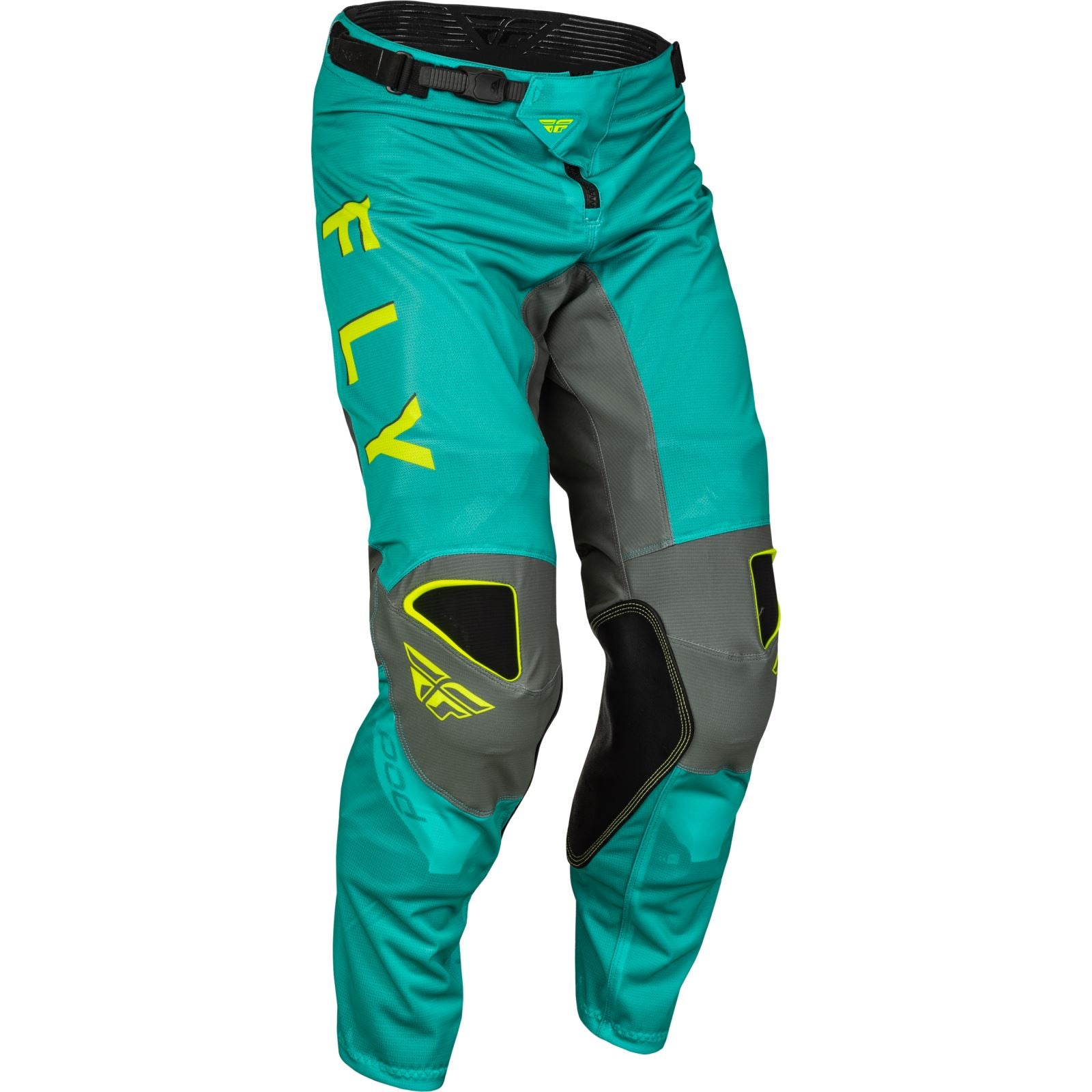 Fly Racing Kinetic Mesh Kore Pants - Hi-Vis/Teal/Grey_1154188