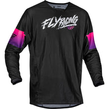 Fly Racing Youth Kinetic Mesh Khaos Jersey - Black/Purple/Pink - Medium 377-330YM_1154246