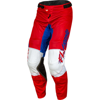 Fly Racing Youth Kinetic Mesh Khaos Pants - Red/White/Blue_1154289