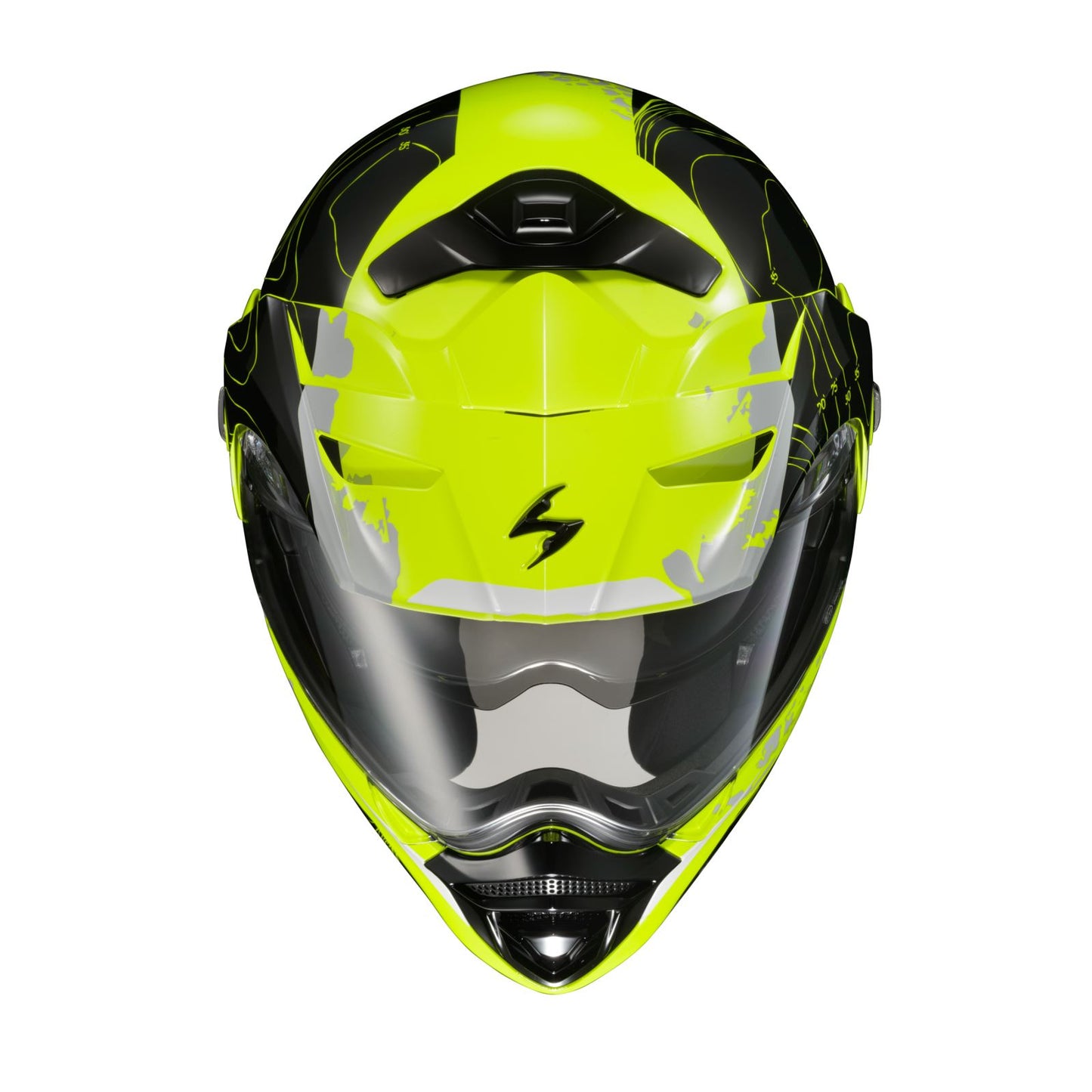ScorpionEXO Exo-AT960 Modular Helmet - Topographic Hi-Vis/Black - Medium 96-1054_1154816