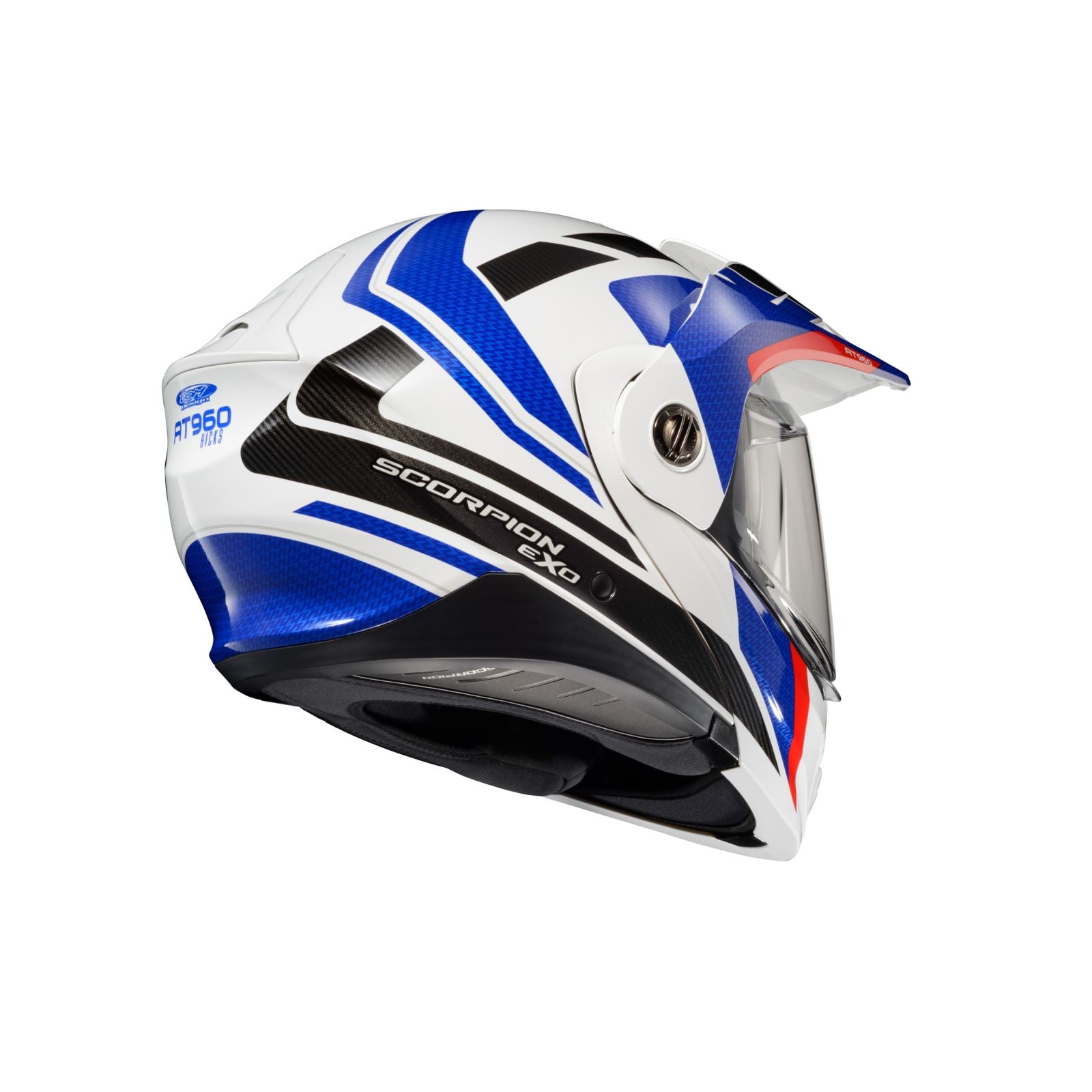 ScorpionEXO Exo-AT960 Modular Helmet - Hicks White/Blue - XL [MPN: 96-1166]_1154857