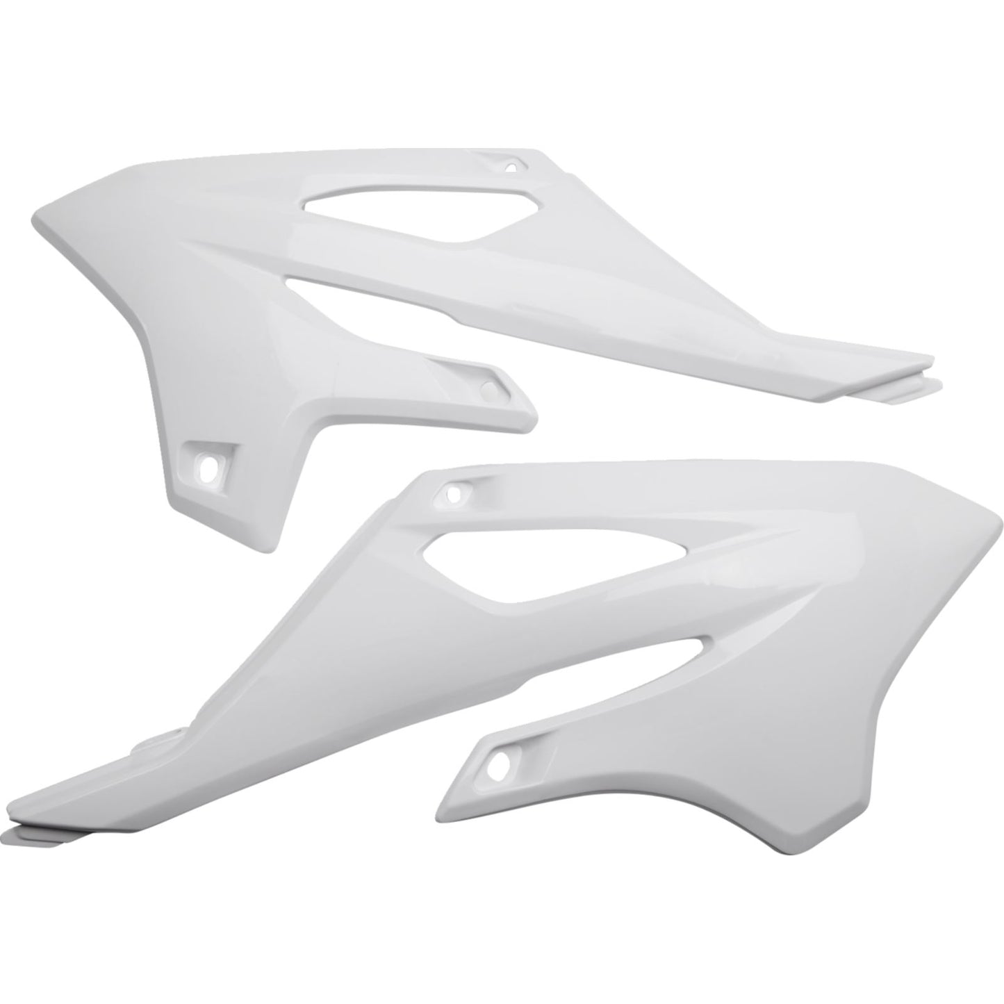 UFO Plastics Radiator Covers - White for 2022-2024 Yamaha YZ 85 [MPN: YA04882#046]_1378639