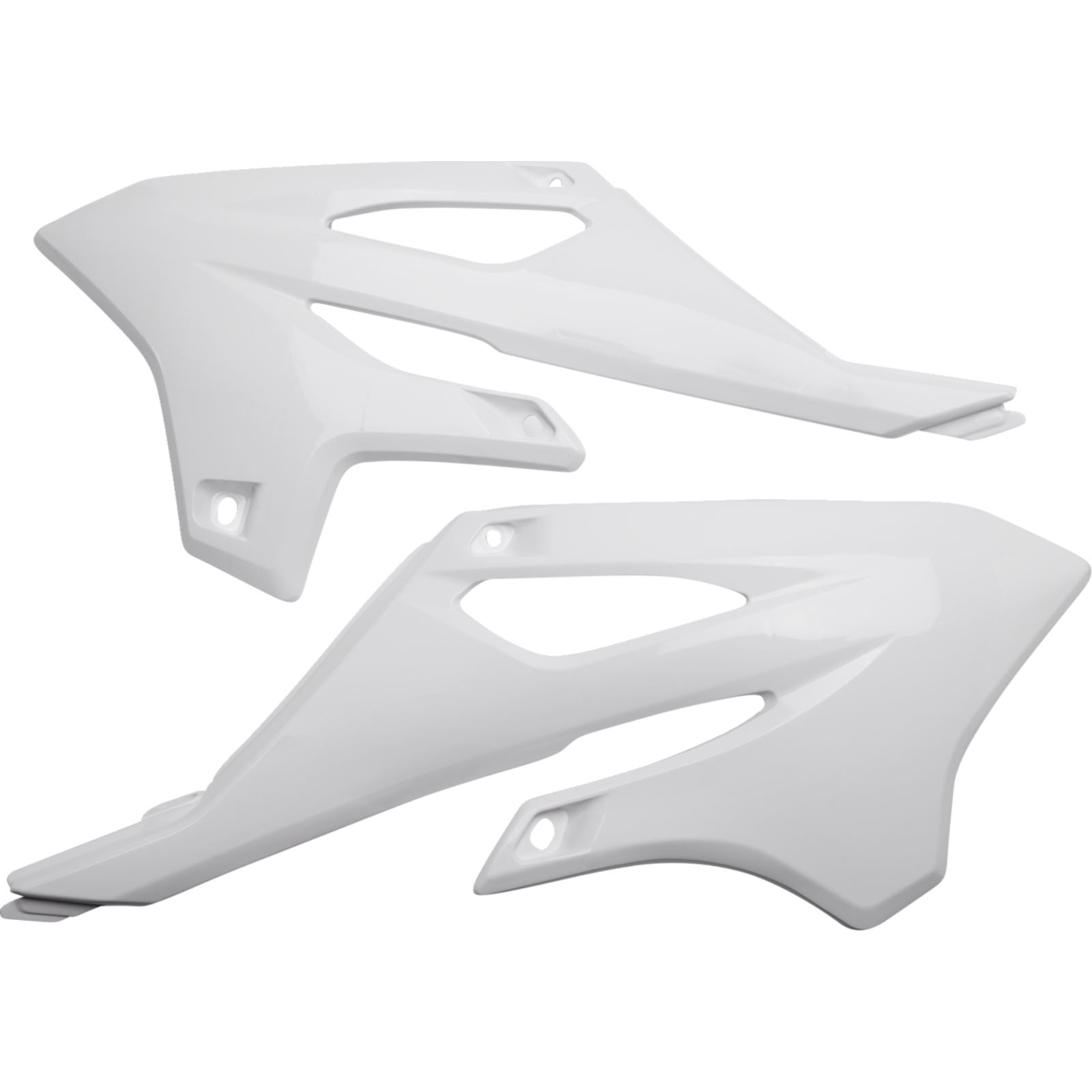 UFO Plastics Radiator Covers - White for 2022-2024 Yamaha YZ 85 [MPN: YA04882#046]_1378639