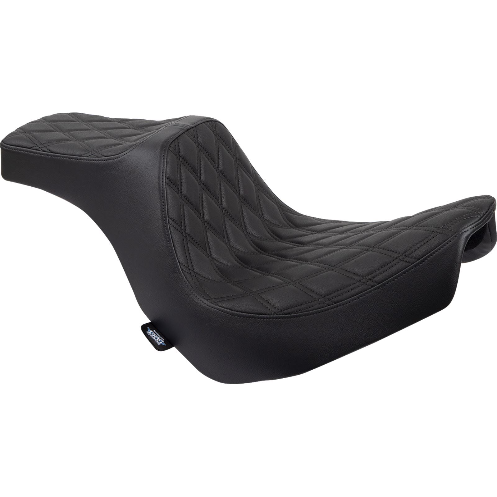 Drag Specialties Predator III Seat - Double Diamond - Black Stitching - FL/FX '18-'22 0802-1491_1155093