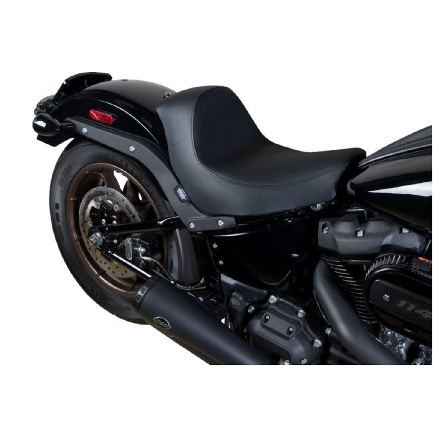 Drag Specialties Solo Seat - Black - Smooth - '18-'22 FL/FX 0802-1512_1215874