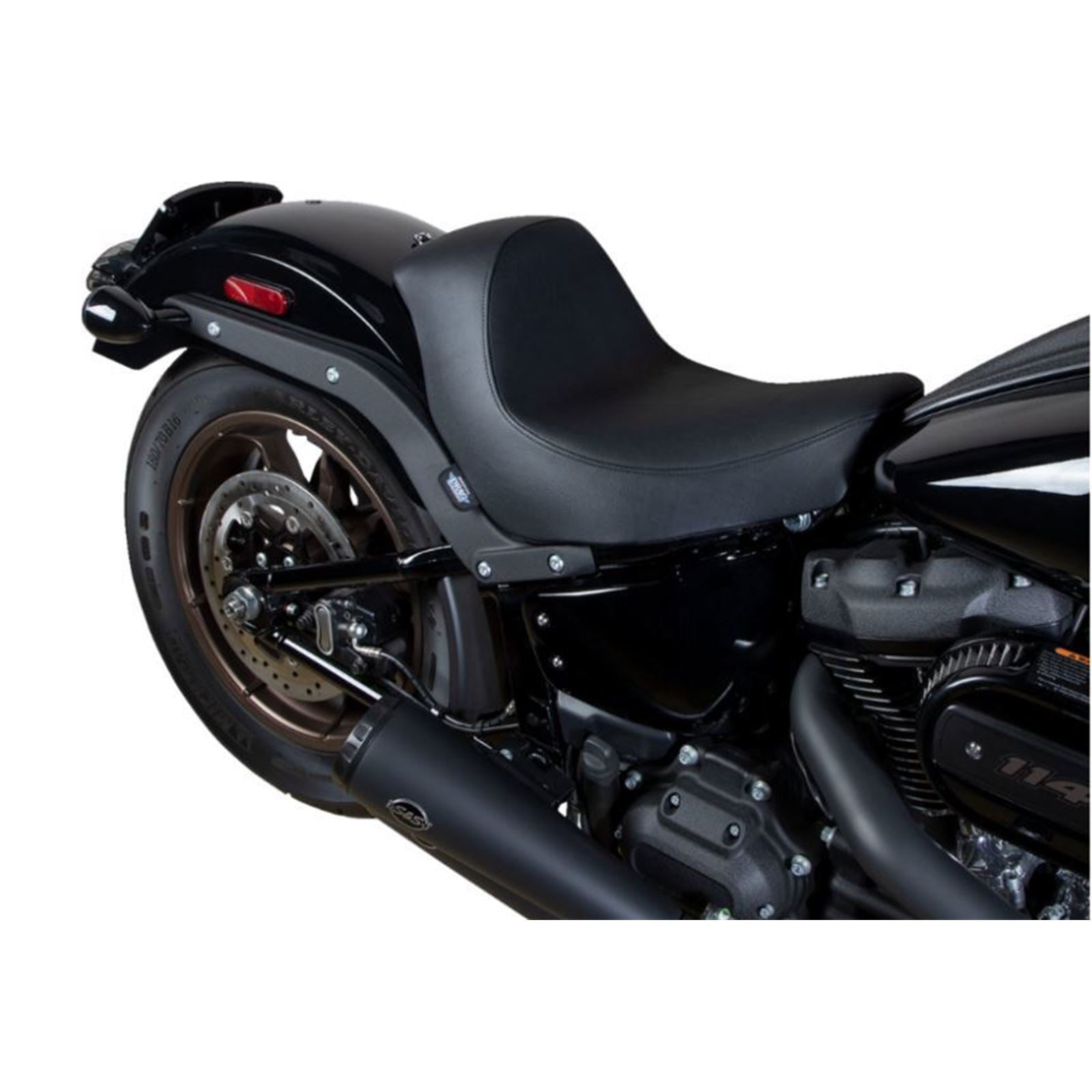 Drag Specialties Solo Seat - Black - Smooth - '18-'22 FL/FX 0802-1512_1215874