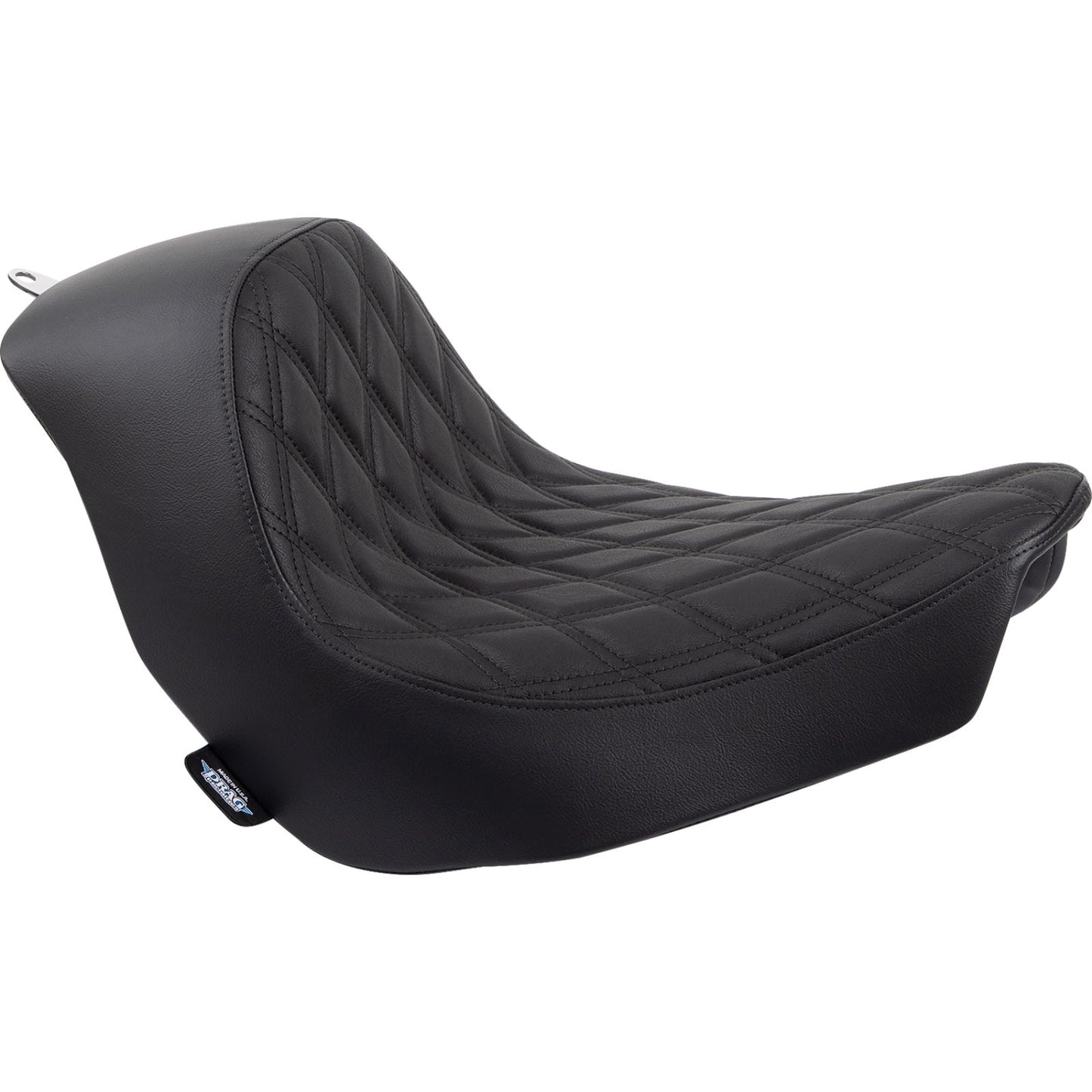 Drag Specialties Solo Seat - Double Diamond - Black Stitching - '18-'22 FL/FX 0802-1513_1155100