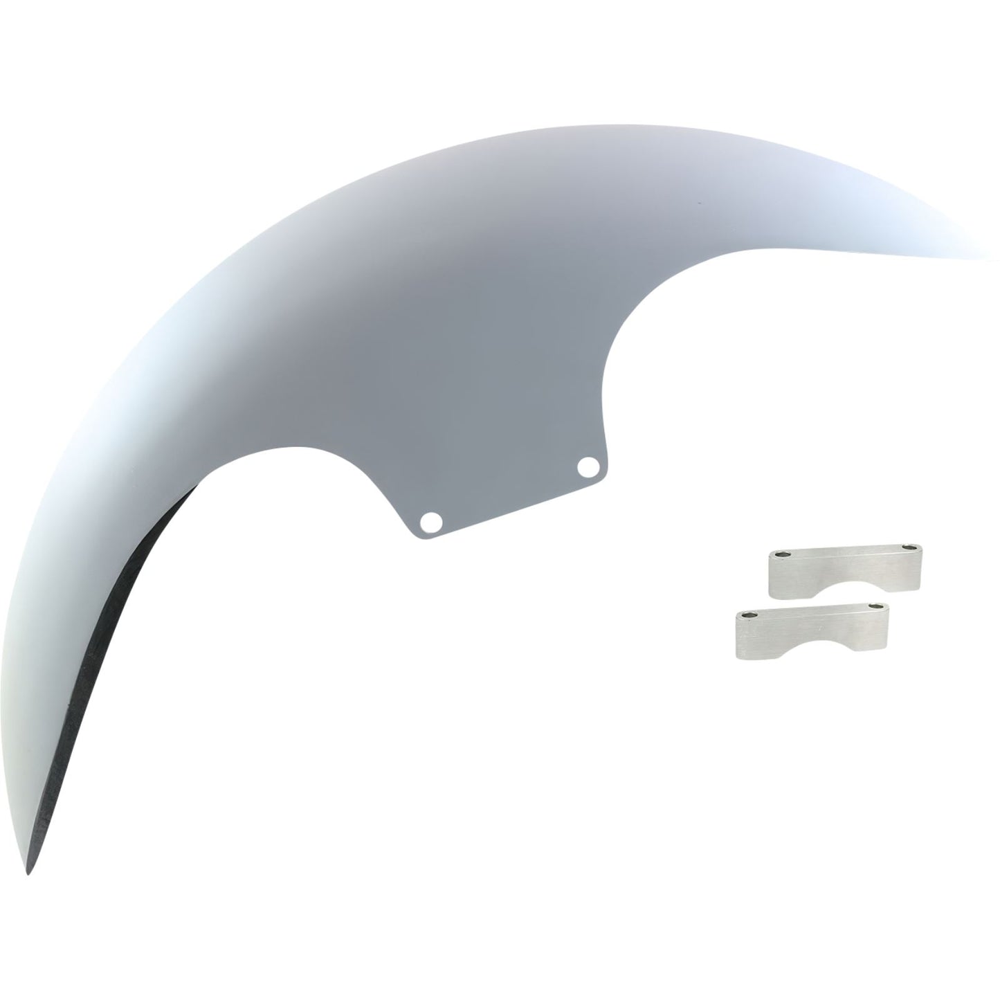 Paul Yaffe's Bagger Nation Cafe Front Fender - 19" - Satin Spacers for Harley-Davidson [MPN: CAFE-19-13E-S-C]_1155107