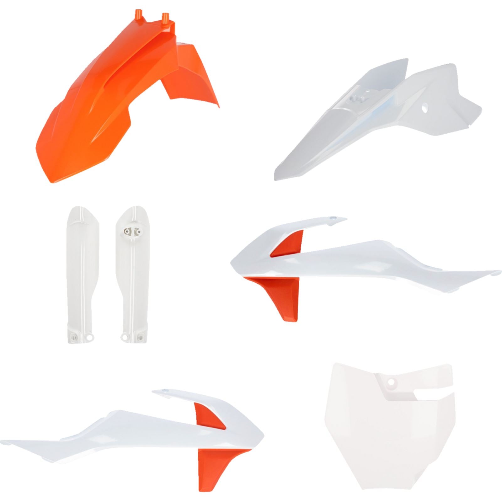 Acerbis Full Replacement Body Kit - Orig Equip '19 Orange/White 2980586345_1376514