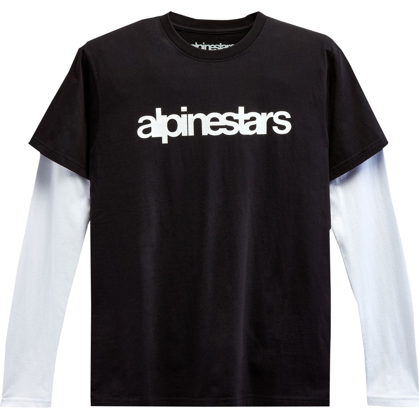 Alpinestars Stack Long-Sleeve T-Shirt - Black/White_1155360
