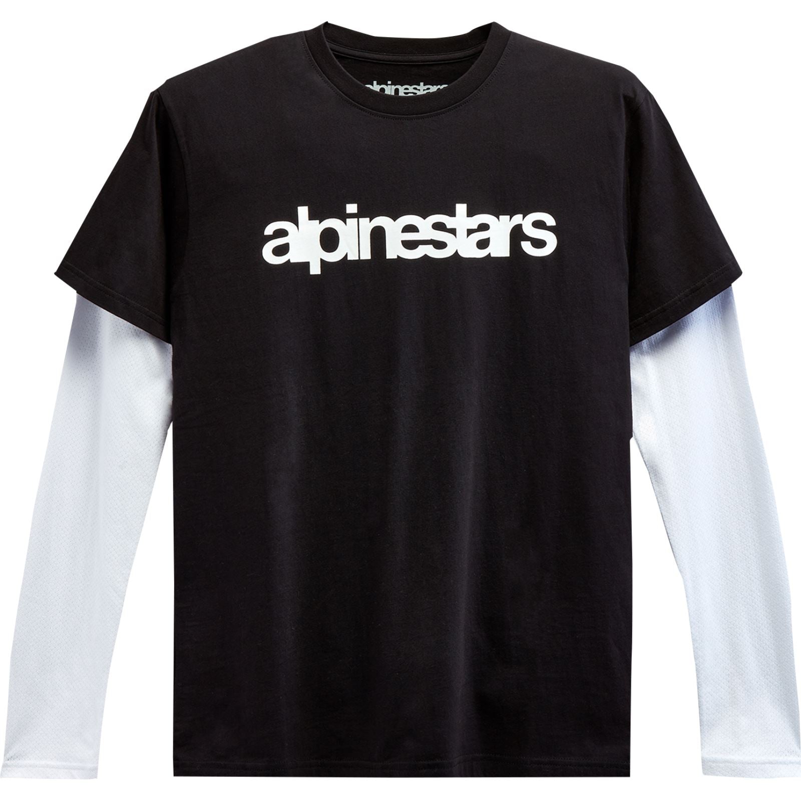 Alpinestars Stack Long-Sleeve T-Shirt - Black/White_1155360
