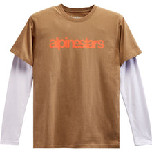 Alpinestars Stack Long-Sleeve T-Shirt - Sand/Warm Red_1155580