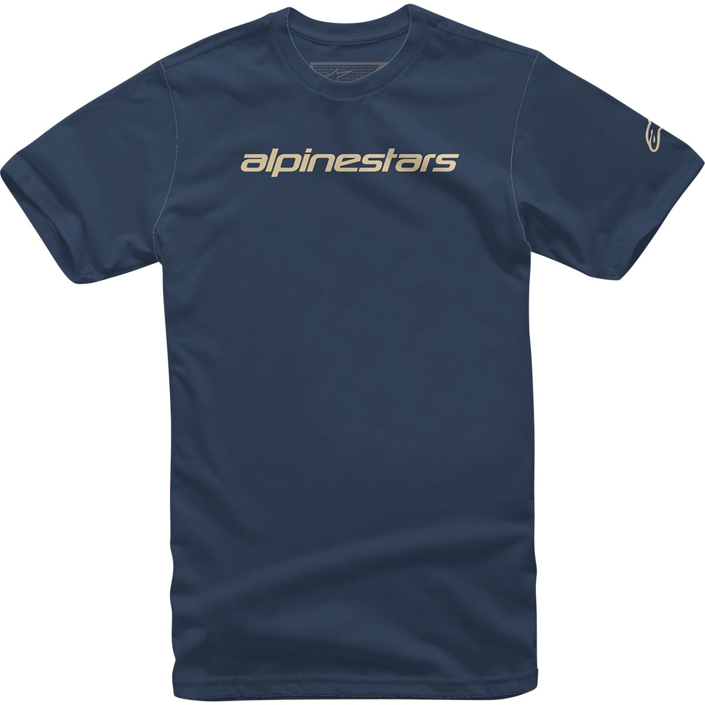 Alpinestars Linear Wordmark T-Shirt - Navy/Stone_1155546