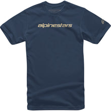 Alpinestars Linear Wordmark T-Shirt - Navy/Stone_1155546