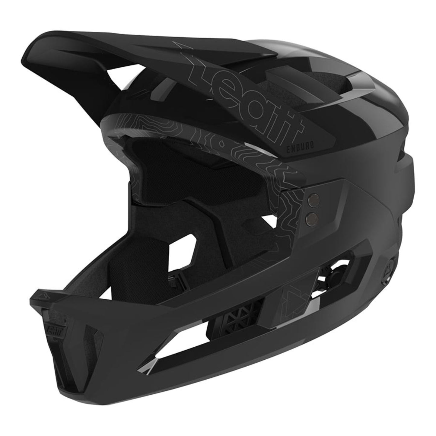 Leatt MTB Enduro 3.0 Men Full Face Helmet - Stealth - Small 51-55cm [MPN: 1023014650]_1155997