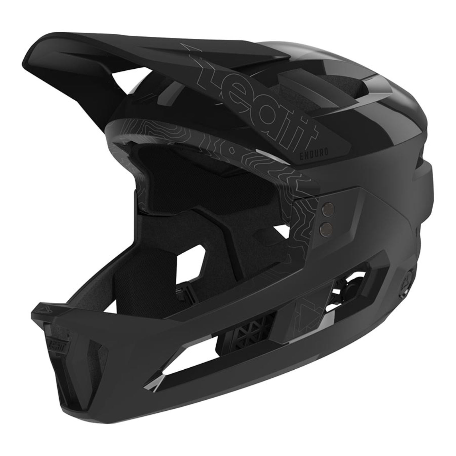 Leatt MTB Enduro 3.0 Men Full Face Helmet - Stealth - Small 51-55cm [MPN: 1023014650]_1155997