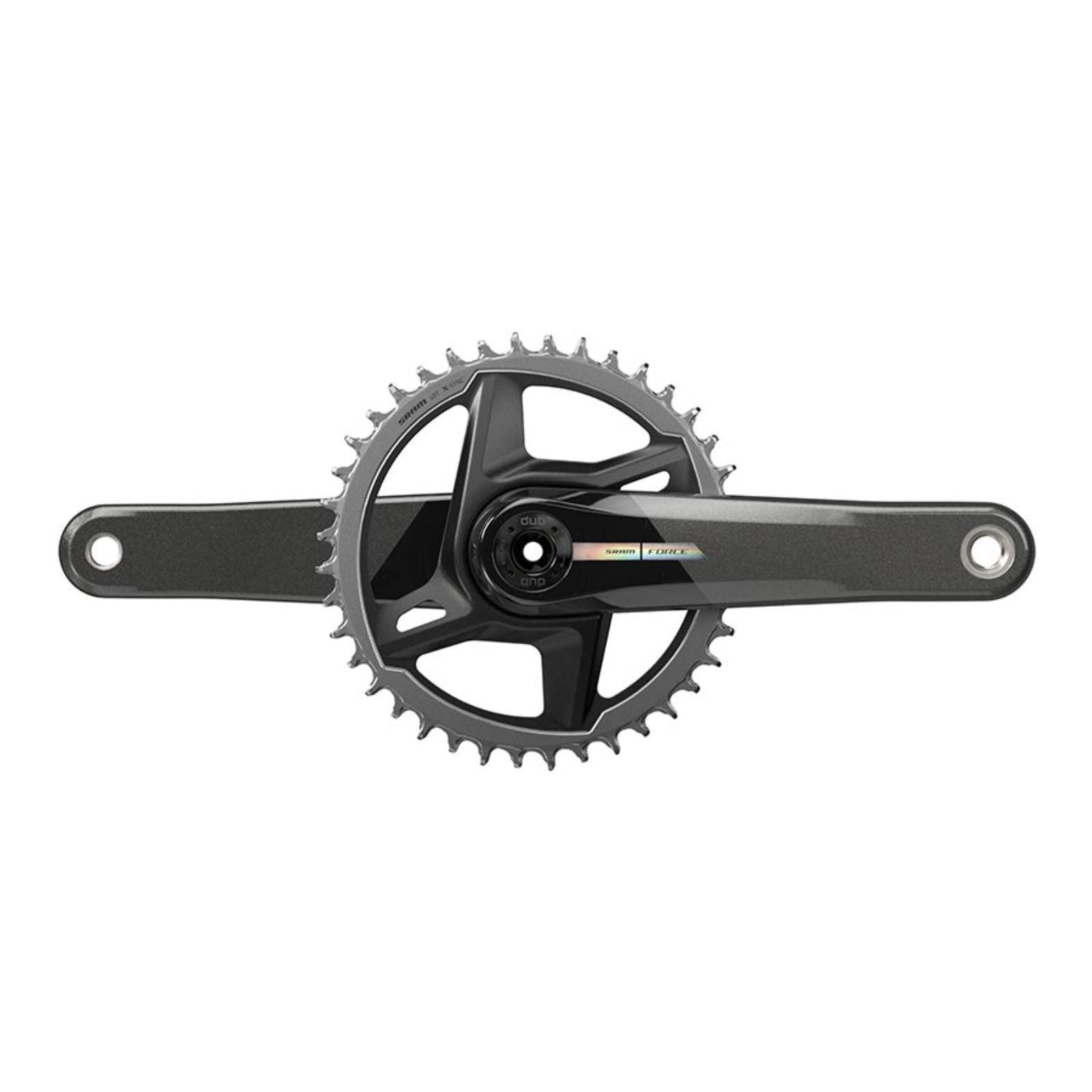 SRAM Force D2 1x Crankset - 175mm - Black - Road Disc [MPN: 00.6118.659.010]_1156047