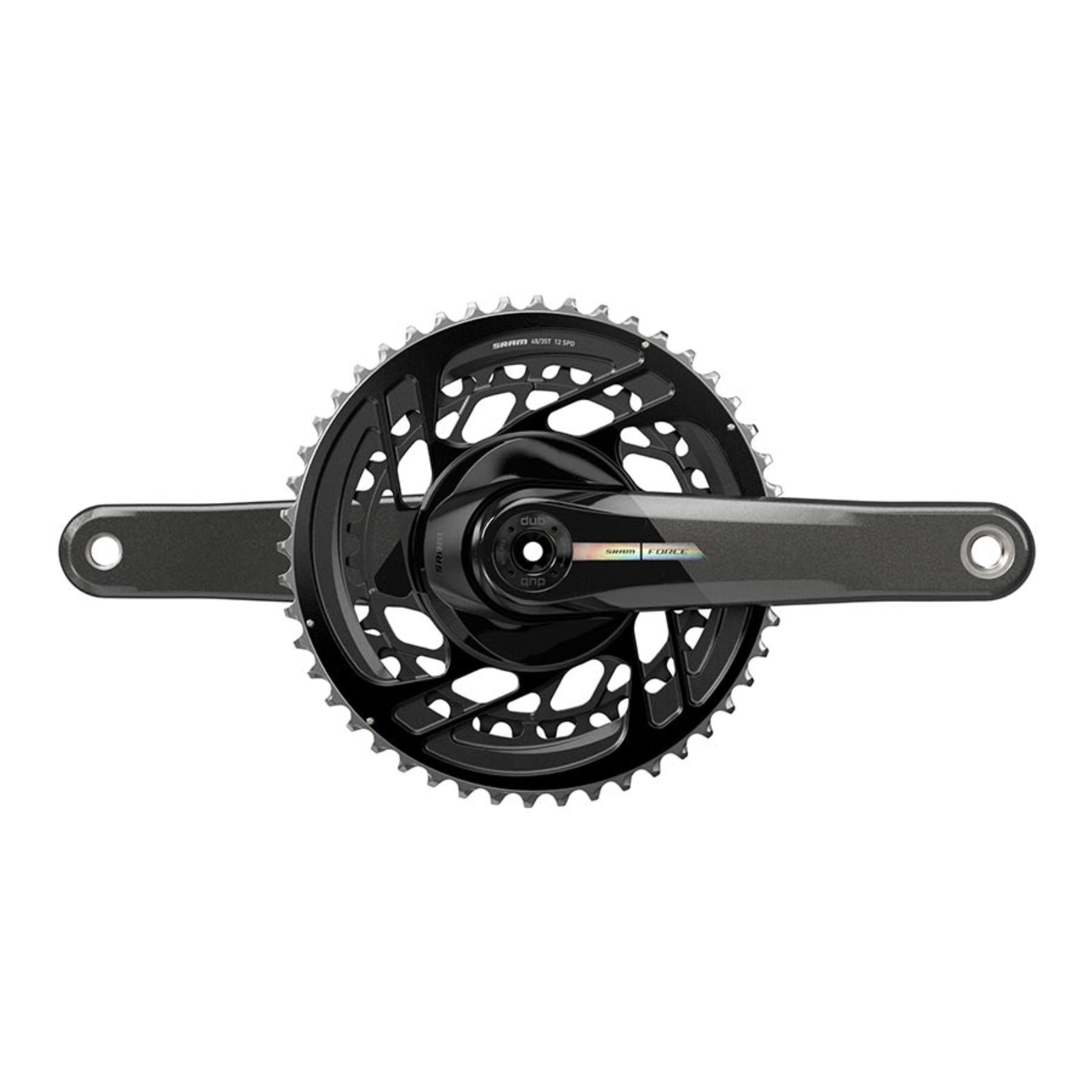 SRAM Force D2 2x Crankset Speed: 12 - 172.5mm - Black [MPN: 00.6118.660.015]_1156093