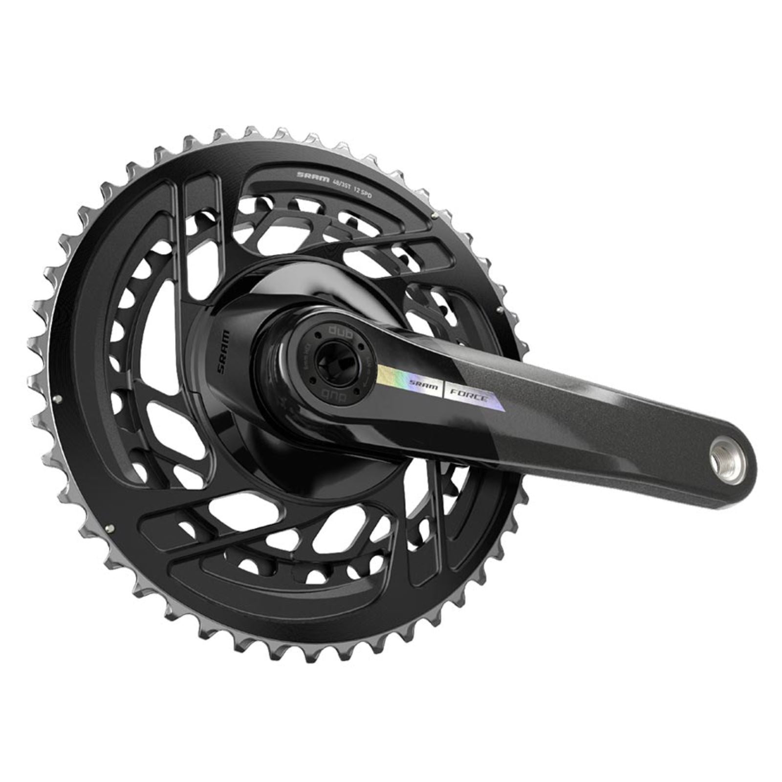 SRAM Force D2 2x Crankset Speed: 12 - 172.5mm - Black [MPN: 00.6118.660.015]_1156094
