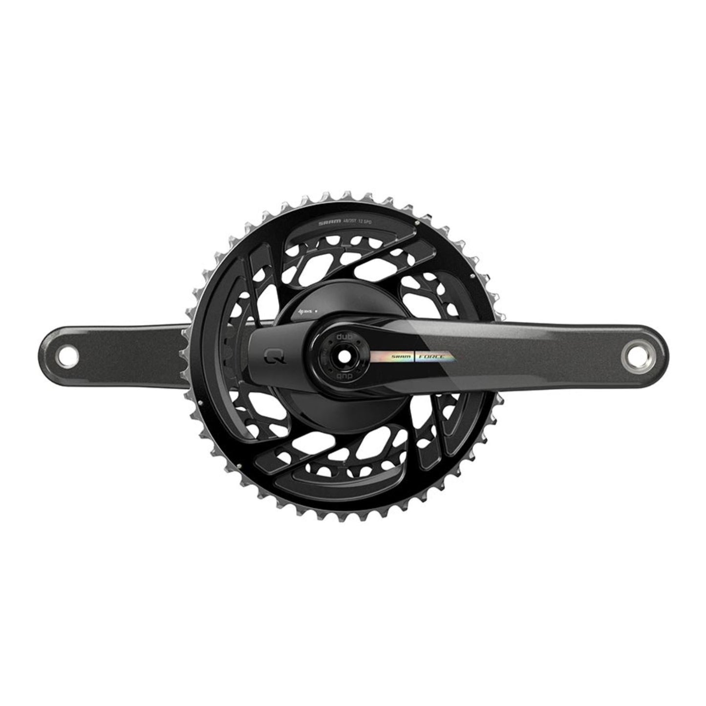 SRAM Force D2 2x Power Meter Crankset - 172.5mm - Black - Road Disc [MPN: 00.3018.333.009]_1156145