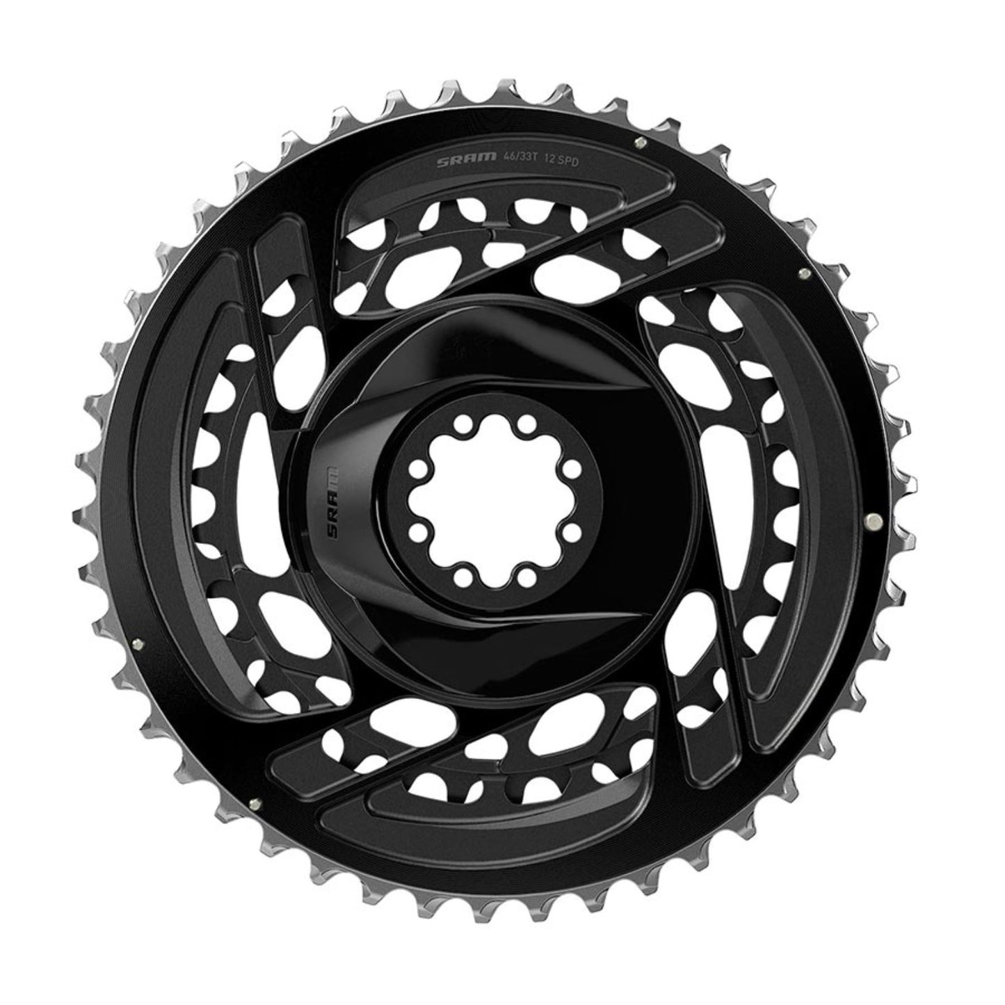 SRAM Force D2 2x Chainring Kit Teeth: 33/46 - Aluminum - Black [MPN: 00.6218.043.000]_1156202