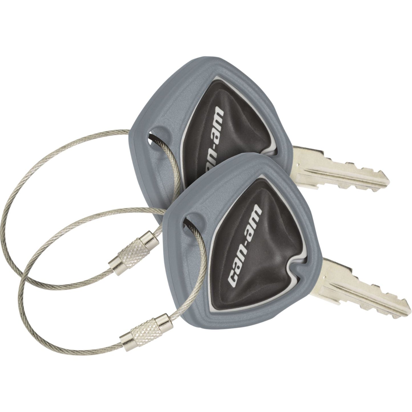 Show Chrome Key Covers - Gray for Can-Am Spider '10-24 41-182E_1401469