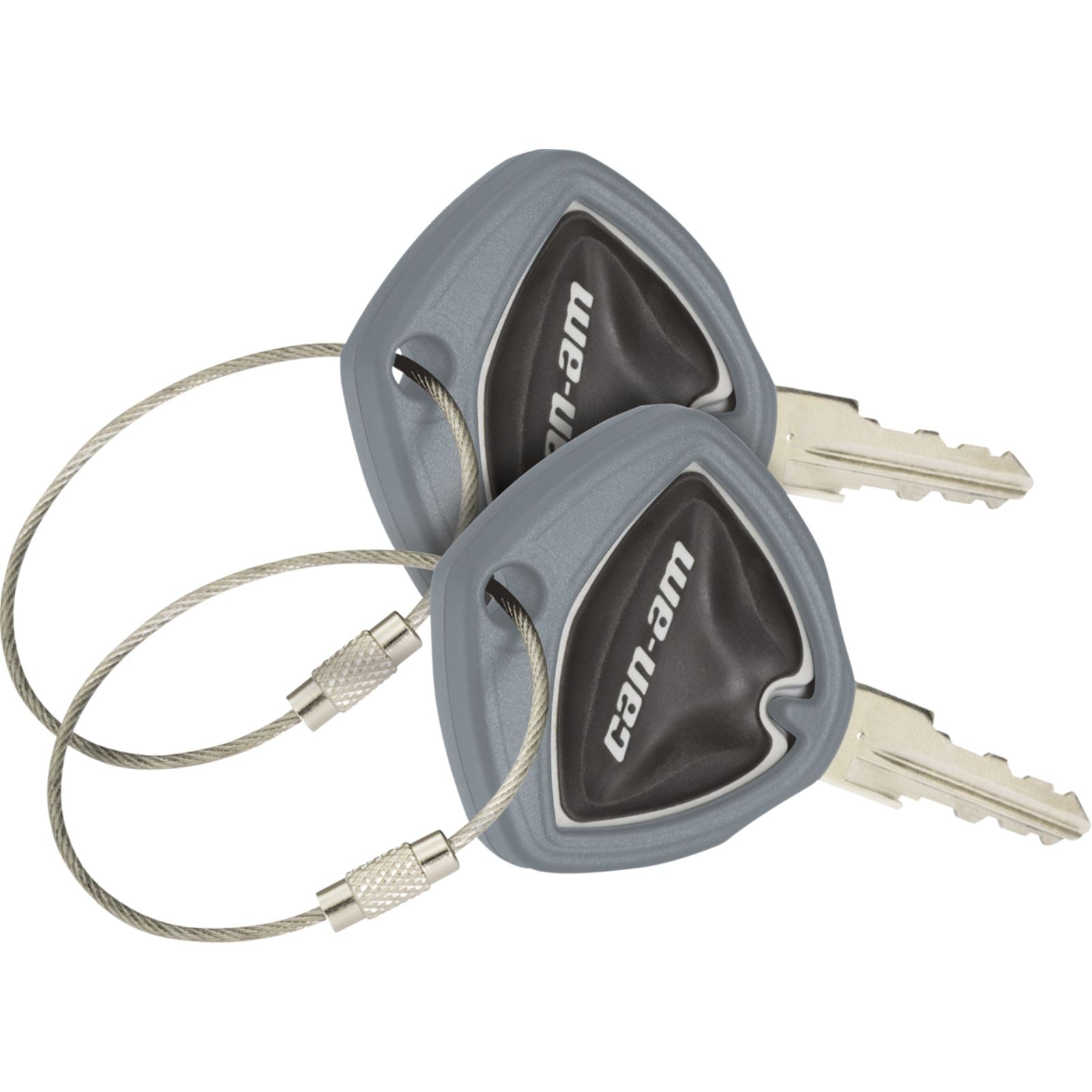 Show Chrome Key Covers - Gray for Can-Am Spider '10-24 41-182E_1401469