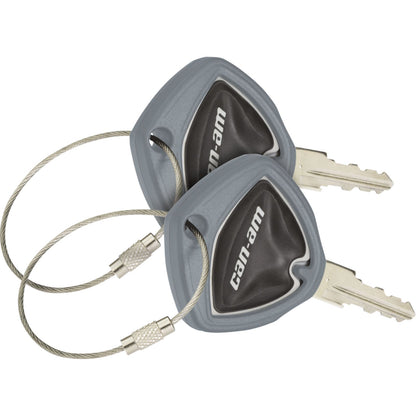 Show Chrome Key Covers - Gray for Can-Am Spider '10-24 41-182E_1401469
