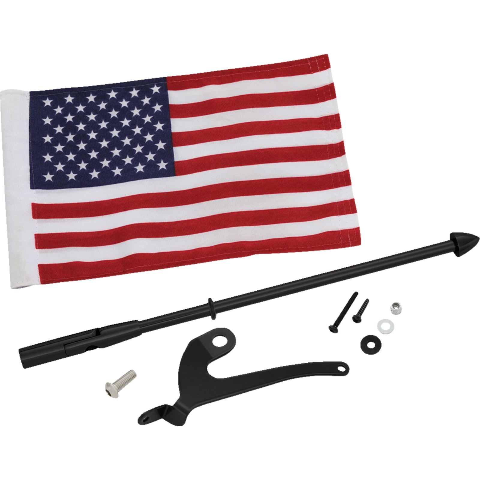 Show Chrome Folding Flag Pole for Can-Am RT/F3 - Left - Black  41-203LBK_1367197