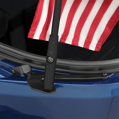 Show Chrome Folding Flag Pole for Can-Am RT/F3 - Left - Black  41-203LBK_1367199