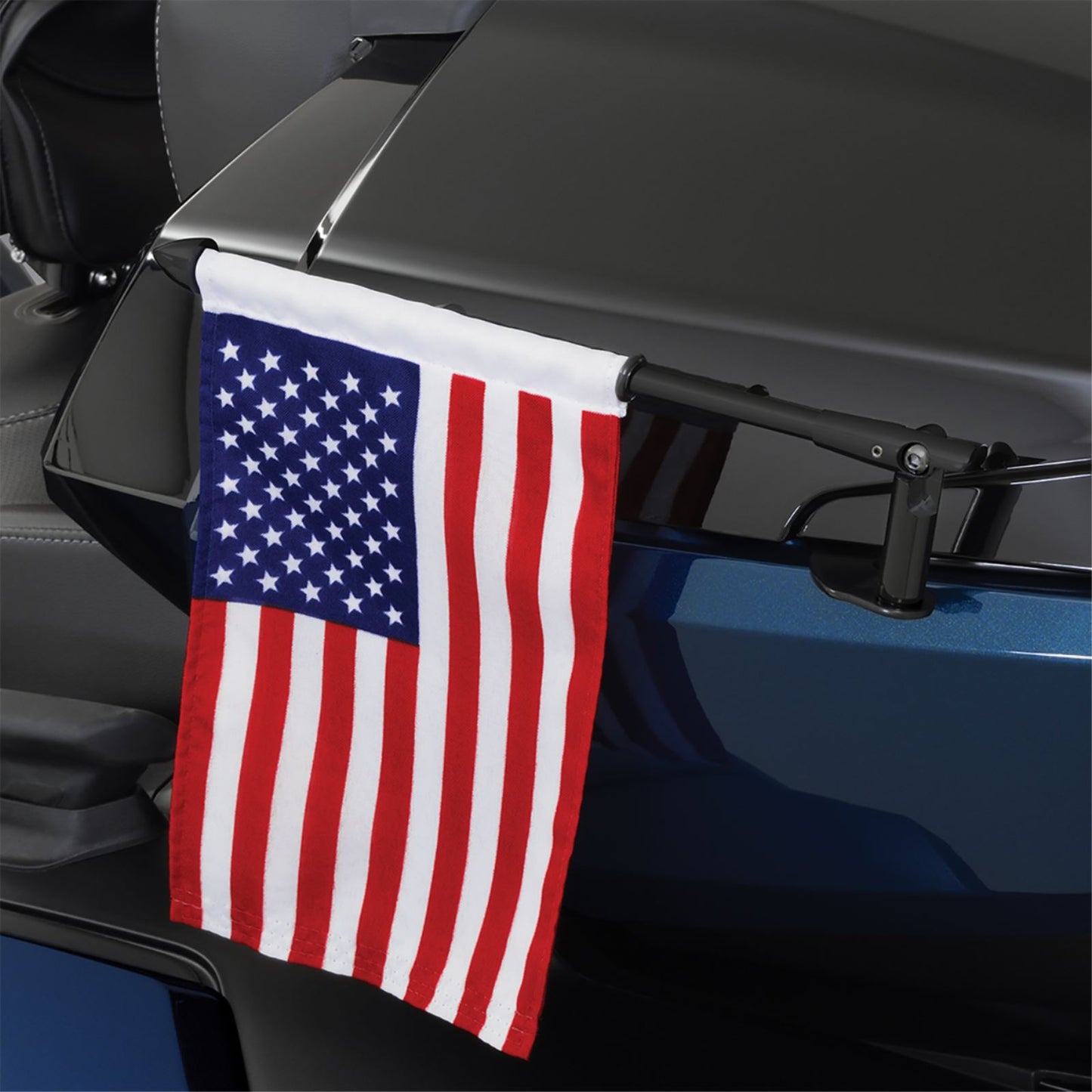 Show Chrome Folding Flag Pole for Can-Am RT/F3 - Left - Black  41-203LBK_1367201