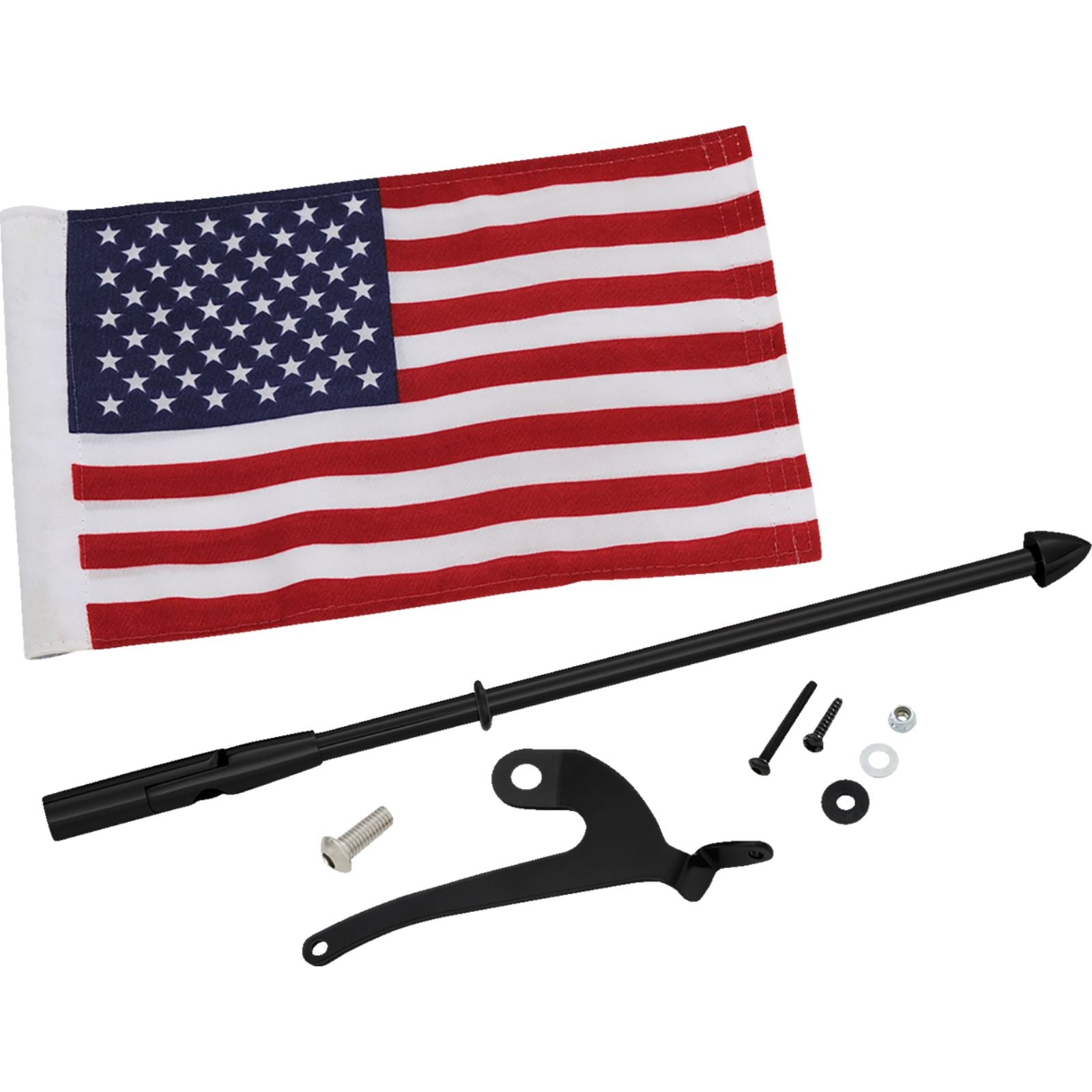 Show Chrome Folding Flag Pole for Can-Am RT/F3 - Right - Black  [MPN: 41-203RBK]_1367202