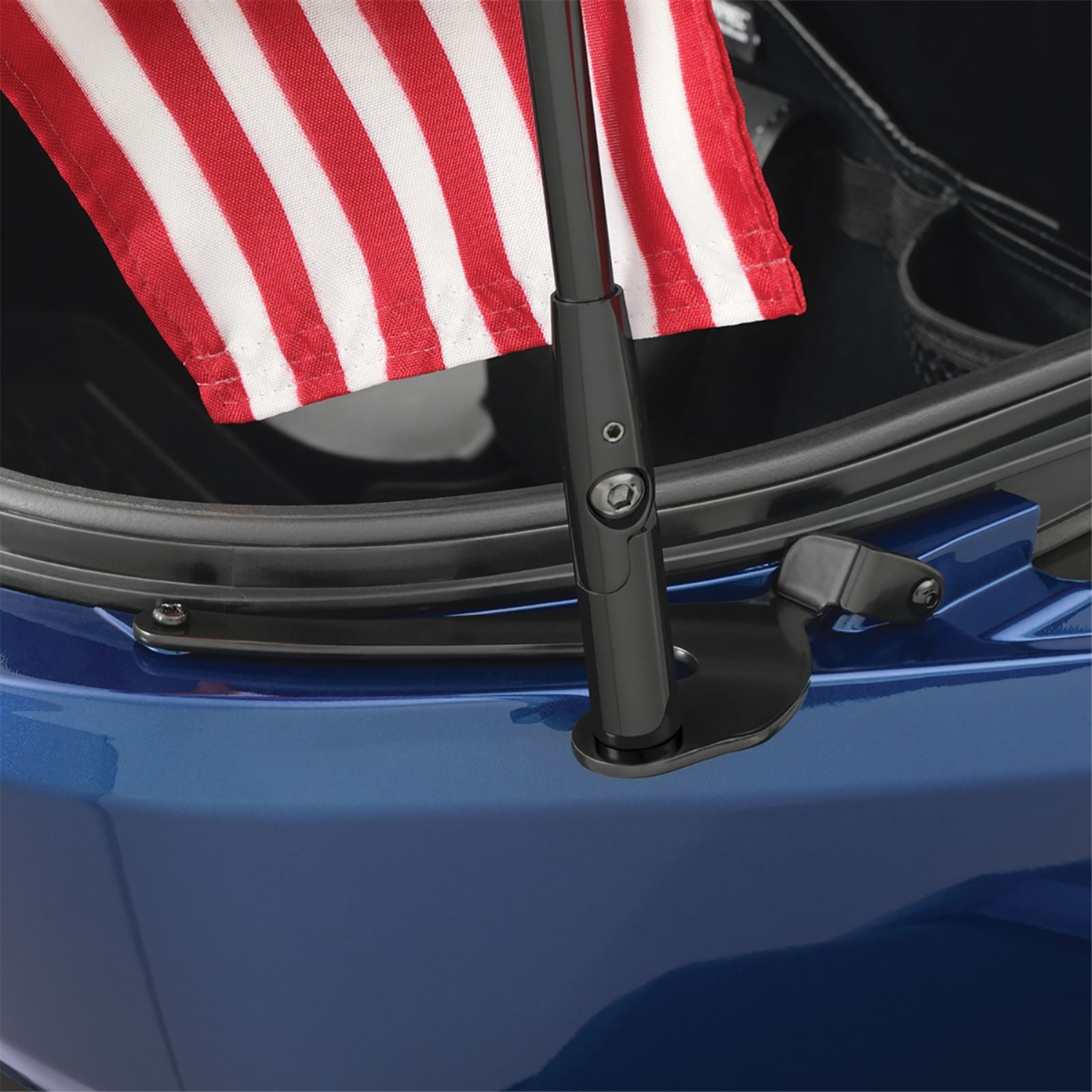Show Chrome Folding Flag Pole for Can-Am RT/F3 - Right - Black  [MPN: 41-203RBK]_1367206