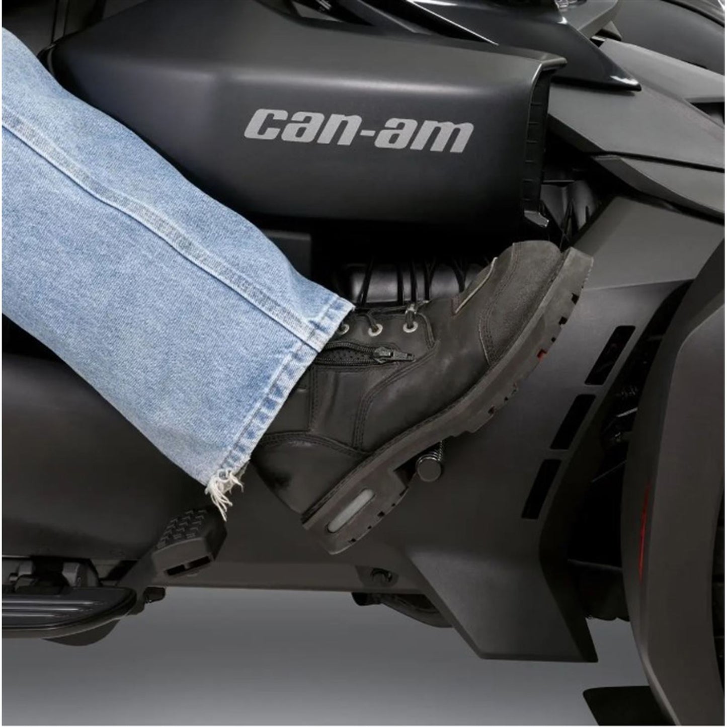 Show Chrome Adjustable Highway Pegs for Can-Am Ryker - Satin Black with Contrast Cut 41-422_1166806