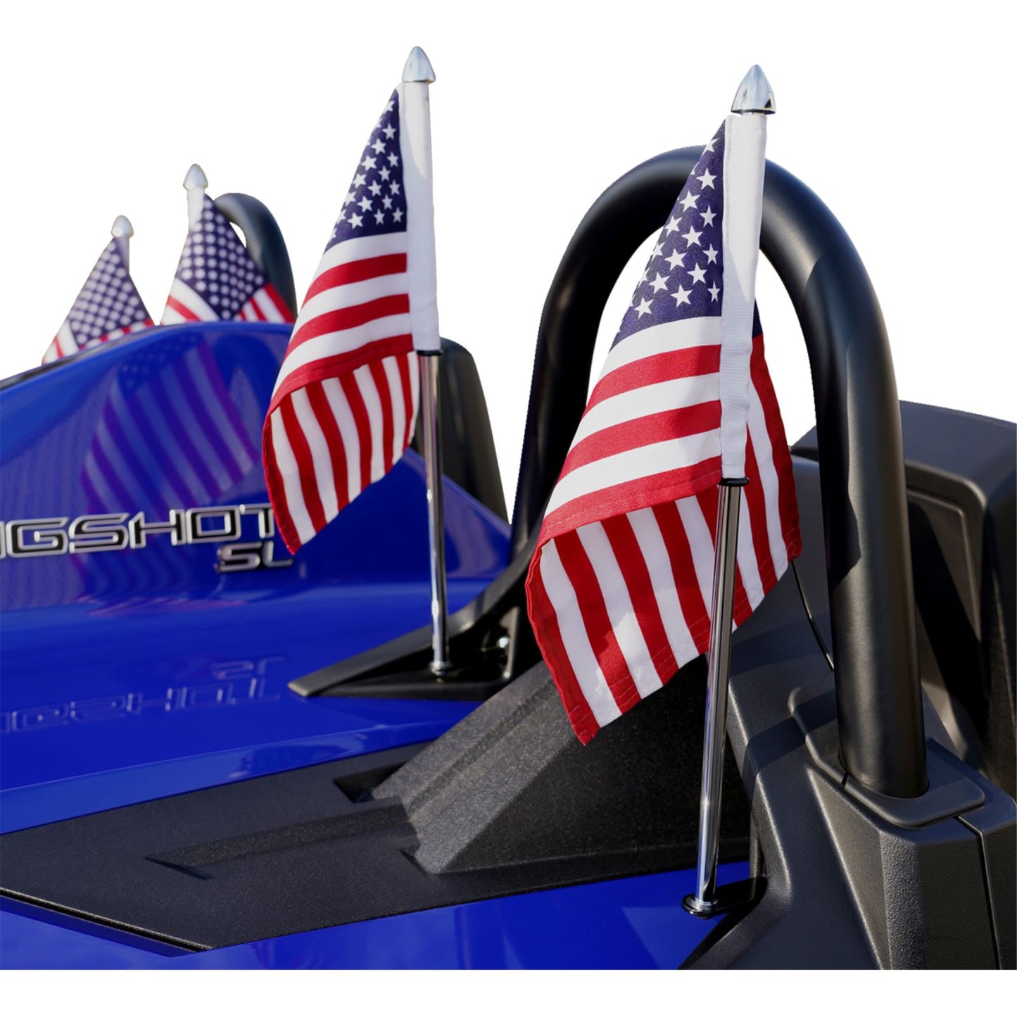 Show Chrome Flag Pole for Polaris Slingshot - Chrome 44-106_1174889