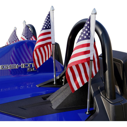 Show Chrome Flag Pole for Polaris Slingshot - Chrome 44-106_1174889