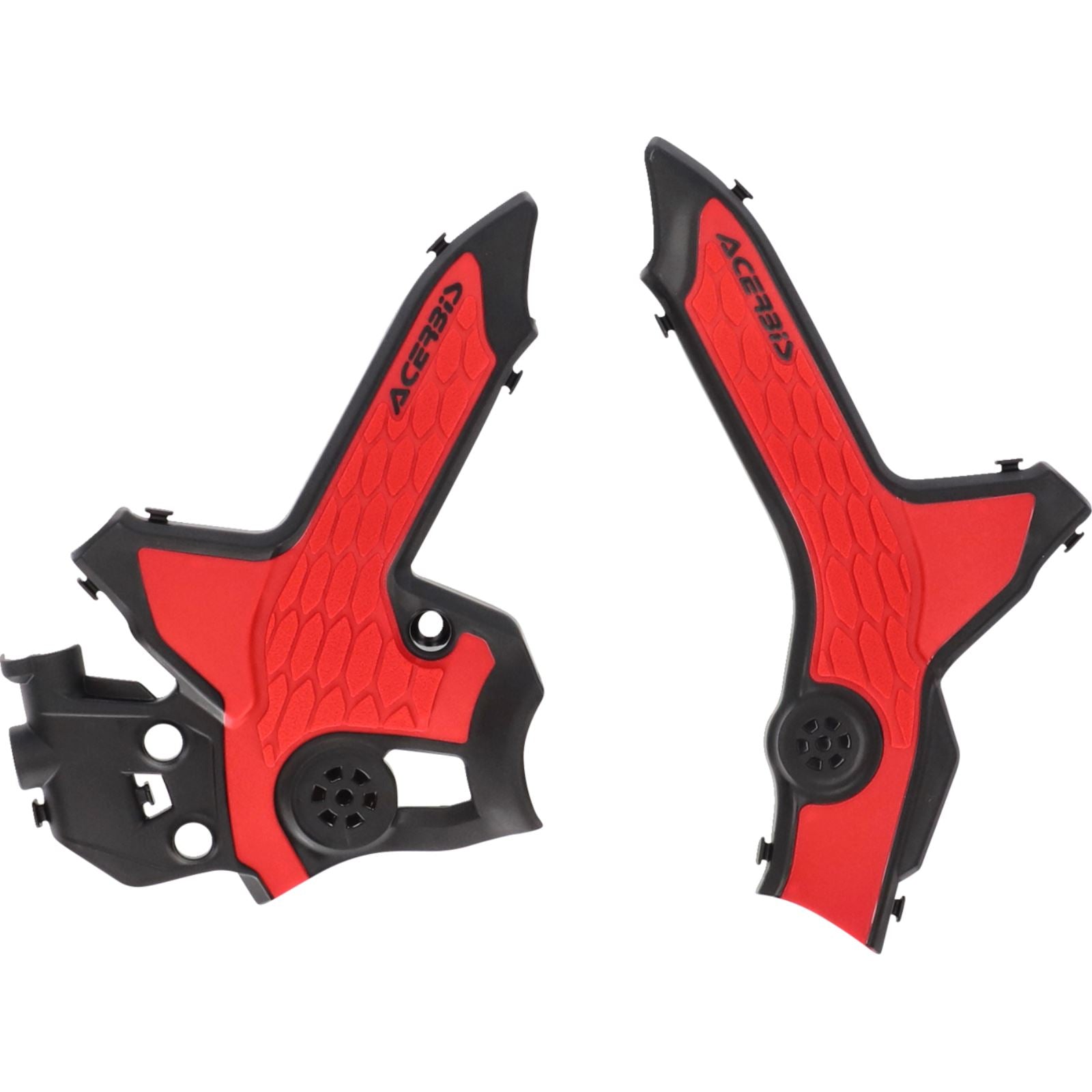 Acerbis X-Grip Frame Guards - Black/Red - CRF300 2979621042_1388527
