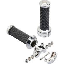 Biltwell Inc. Grips - Alumicore - CSTEM - Chrome 6601-105-01_1167303