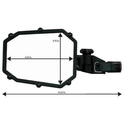 Moose Offroad Octagon Side View Mirror - Black MUTVMIR-ES1-CCS_1157539