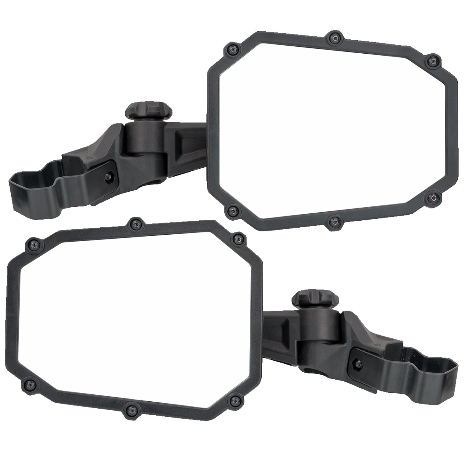 Moose Offroad Octagon Elite Side View Mirror - Black MEMIRKIT-ES1CCS_1157545