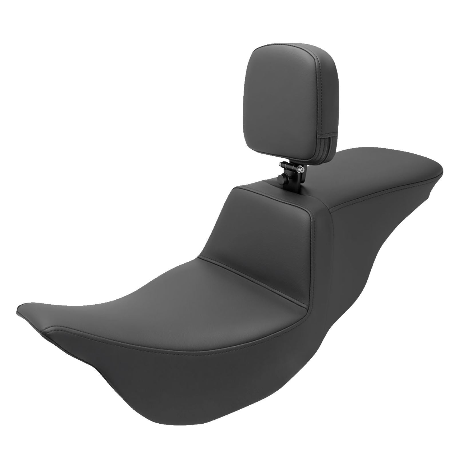 Saddlemen Tour Step Up Seat - Rider Backrest - Plain - FL '08-'22 808-07B-194BR_1157551