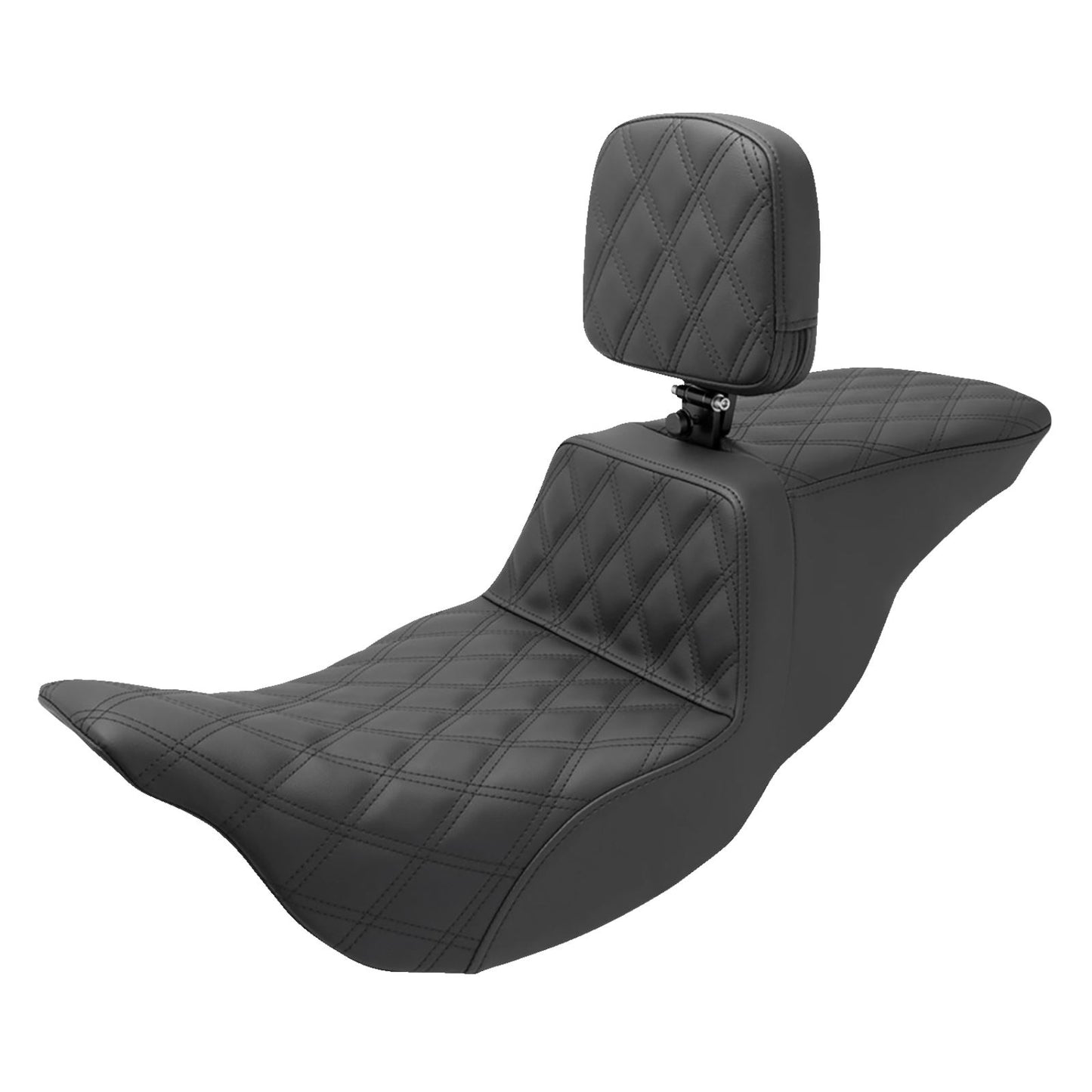 Saddlemen Tour Step Up Seat - Rider Backrest Full Lattice Stitch FL '08-'22 808-07B-195BR_1157552